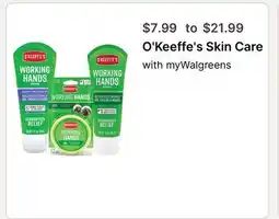 Walgreens O'Keeffe's Skin Care offer
