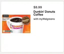 Walgreens Dunkin' Donuts Coffee offer