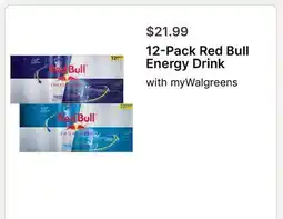 Walgreens 12 - Pack Red Bull Energy Drink offer