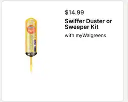 Walgreens Swiffer Duster or Sweeper Kit offer
