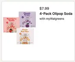 Walgreens 4-Pack Olipop Soda offer