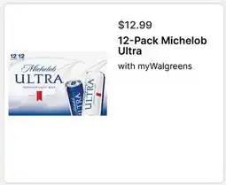 Walgreens 12-Pack Michelob Ultra offer