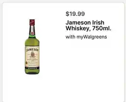 Walgreens Jameson Irish Whiskey, 750ml offer