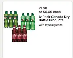 Walgreens 6-Pack Canada Dry Bottle Products offer