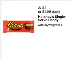 Walgreens Hershey's Single-Serve Candy offer