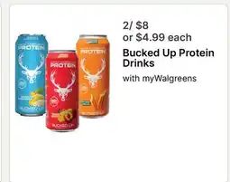 Walgreens Bucked Up Protein Drinks offer