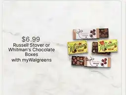 Walgreens Russell Stover or Whitman's Chocolate Boxes offer