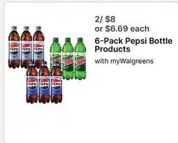 Walgreens 6-Pack Pepsi Bottle Products offer