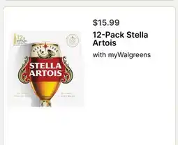 Walgreens 12-Pack Stella Artois offer