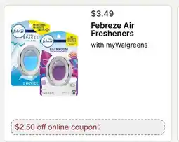 Walgreens Febreze Air Fresheners offer