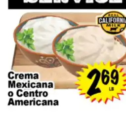 Superior Grocers Crema Mexicana o Centro Americana offer