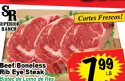 Superior Grocers Beef Boneless Rib Eye Steak offer