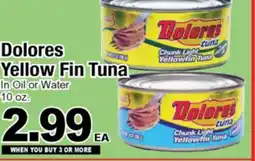 Superior Grocers Dolores Yellow Fin Tuna offer