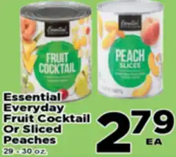 Superior Grocers Essential Everyday Fruit Cocktail Or Sliced Peaches offer
