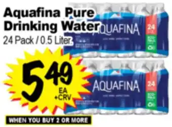 Superior Grocers Aquafina Pure Drinking Water offer