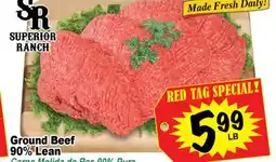 Superior Grocers Ground Beef 90% Lean offer