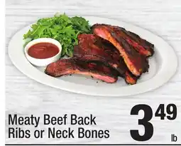Super King Markets Meaty Beef Back Ribs or Neck Bones offer