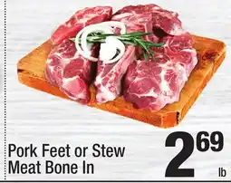 Super King Markets Pork Feet or Stew Meat offer