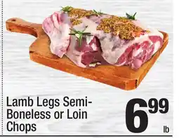 Super King Markets Lamb Legs Semi-Boneless or Loin Chops offer