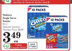 Pavilions Nabisco Single Serve Snacks offer