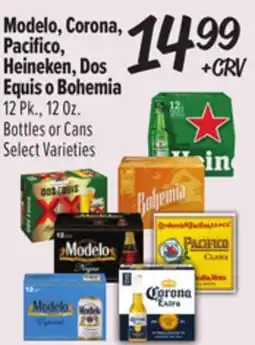 El Super Modelo, Corona, Pacifico, Heineken, Dos Equis o Bohemia offer