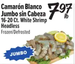 El Super 16 20 Ct White Shrimp Headless offer