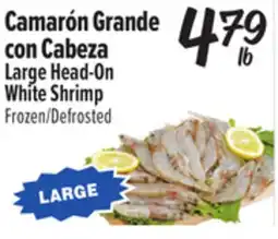 El Super Large Head-On White Shrimp offer