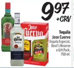 El Super Jose Cuervo Tequila Especial, Devil's Reserve o Gift Pack offer
