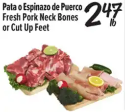 El Super Fresh Pork Neck Bones or Cut Up Feet offer