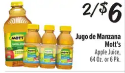El Super Mott's Apple Juice offer