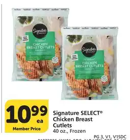 Albertsons Signature SELECT Chicken Breast Cutlets offer