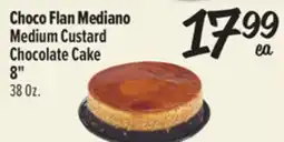 El Super Choco Flan Mediano Medium Custard Chocolate Cake 8 offer