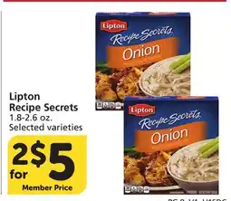 Albertsons Lipton Recipe Secrets offer