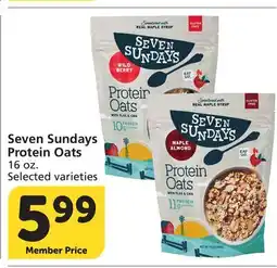 Albertsons Seven Sundays Protein Oats offer