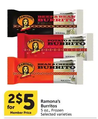 Albertsons Ramona's Burritos offer