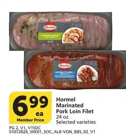 Albertsons Hormel Marinated Pork Loin Filet offer