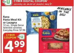Albertsons Rana Pasta Meal Kit or Lasagna offer