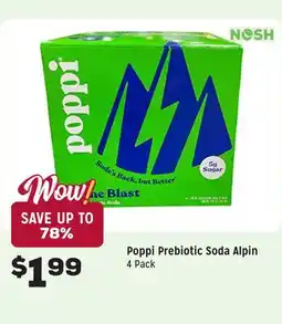 Grocery Outlet Prebiotic Soda Alpin offer