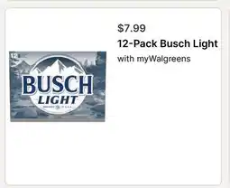 Walgreens 12-Pack Busch Light offer