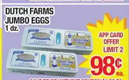 Torres Supermercado DUTCH FARMS JUMBO EGGS offer