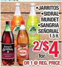 Torres Supermercado JARRITOS SIDRAL MUNDET SANGRIA SEÑORIAL offer