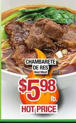 Torres Supermercado CHAMBARETE DE RES Heel Meat offer