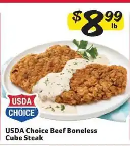 Winn Dixie USDA Choice Beef Boneless Cube Steak offer