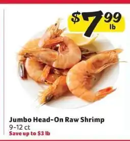 Winn Dixie Jumbo Head-On Raw Shrimp offer