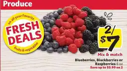 Winn Dixie Blueberries, Blackberries or Raspberries offer