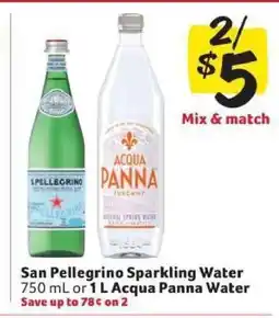 Winn Dixie San Pellegrino Sparkling Water or Acqua Panna Water offer
