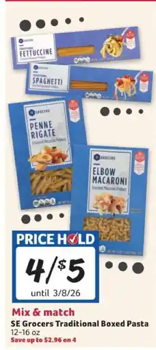 Winn Dixie SE Grocers Traditional Boxed Pasta offer