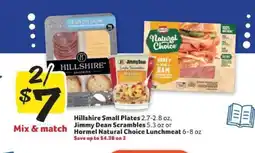Winn Dixie Hillshire Small Plates, Jimmy Dean Scrambles, Hormel Natural Choice Lunchmeat offer