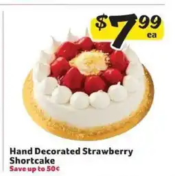 Winn Dixie Hand Decorated Strawberry Shortcake offer
