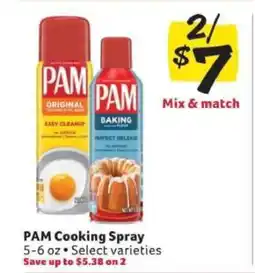 Winn Dixie Pam Cooking Spray offer